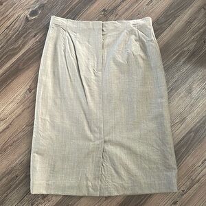 Talbots Petite Tan Pencil Skirt